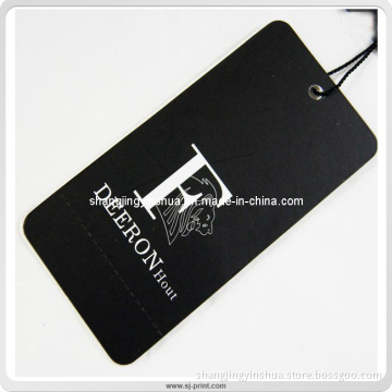 Custom Made High Quality Black Paper Hang Tag